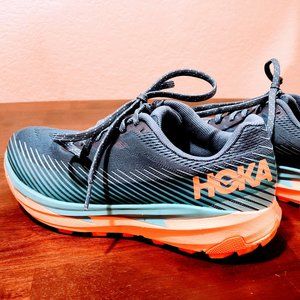 Hoka Torrent 2 Women’s Trail Running Shoes Real Teal / Cantaloupe Size 8.5